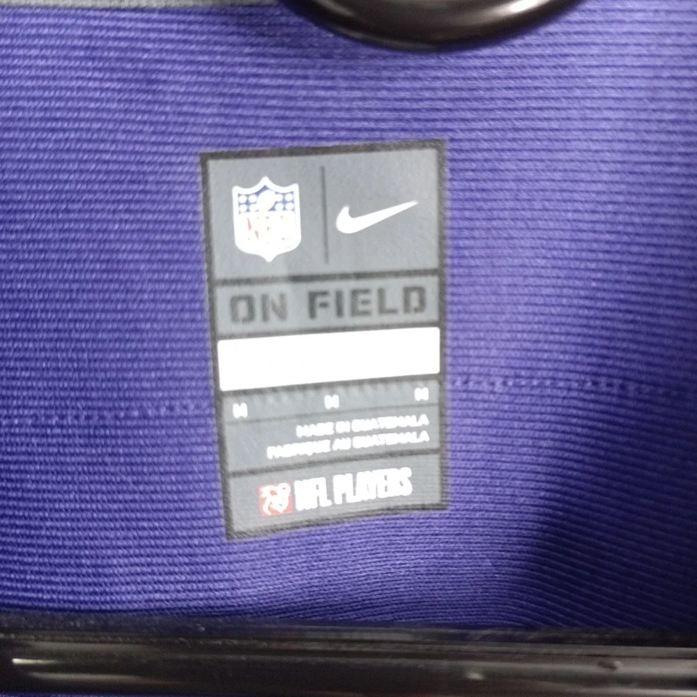 Nike Baltimore Ravens Steve Smith Sr 89 NFL On Field Jersey Purple Mens Medium